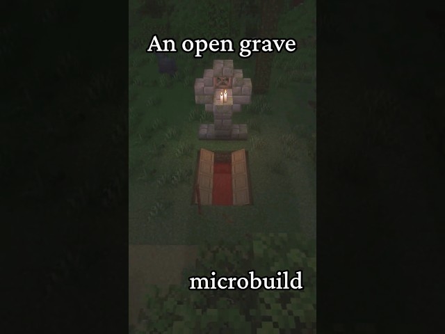 An open grave! 🪦 #minecraft
