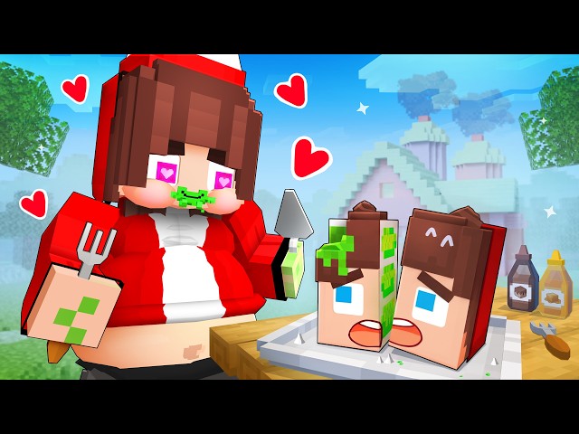 JJ's Girl EAT JJ CAKE - Maizen Minecraft Animation