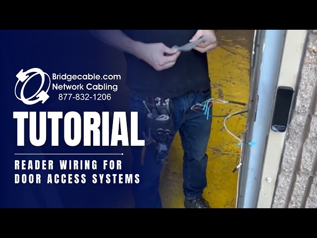 Example of Reader Wiring for Door Access Systems - 22/6 Shielded Cabling - Training BridgeCable.com