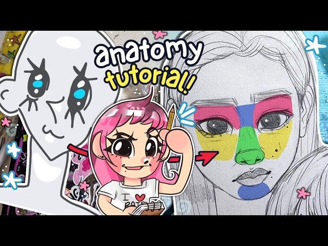 HOW I DRAW FACES!! ♡ Easy Anatomy Tutorial