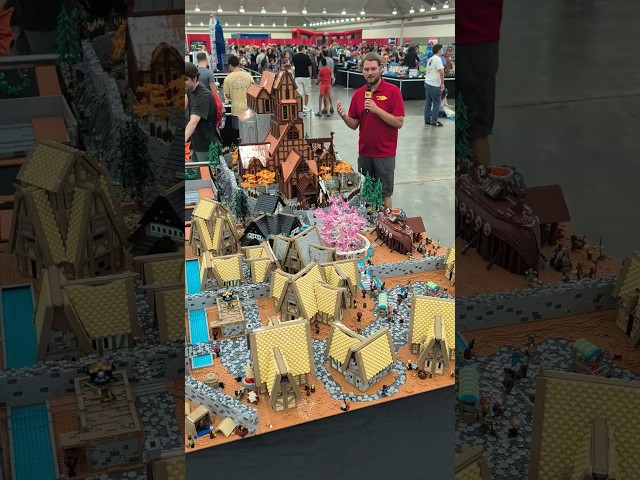Huge LEGO Skyrim Dragonsreach by Brett Donaghue at BrickFair Baltimore