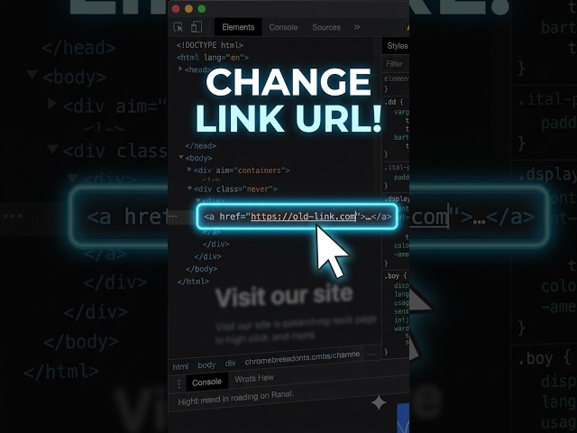 Test a Different Link URL Using Inspect Element 🔗 #shorts