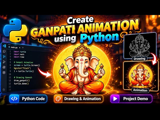 Create Ganpati Animation Using Python