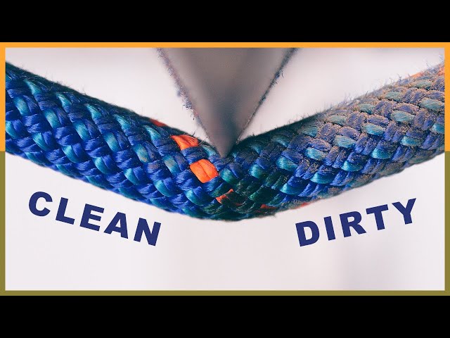Surprising Effect of Dirt on Climbing Ropes
