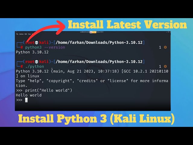 How to Install PYTHON 3 on Kali Linux