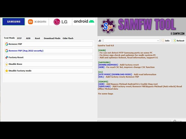 شرح التحديث الجديد 4.1اقوى اداه لتخطي حساب جوجل مجاني سامسونج وتشاومي وlg # SAMFW