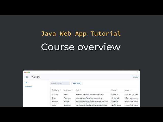 Java tutorial: Java web app tutorial series intro (part 1)