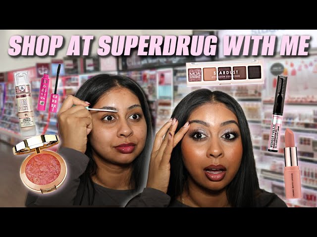 SHOP WITH ME AT SUPERDRUG FOR NEW/AFFORDABLE MAKEUP | TRY ON + WEAR TEST