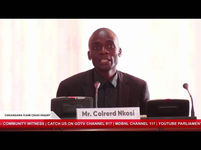 Parliamentary Ad - Hoc Committee on the 10th June, 2024 Chikangawa Plane Crash