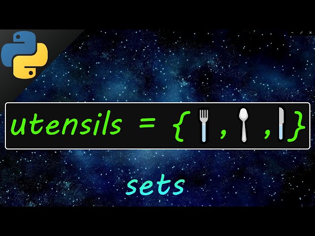 Python sets 🍴