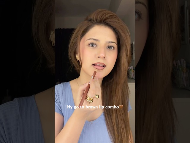 Brown lip tutorial🤎 #arishfakhan #lipstick #makeuptutorial #lipsticktutorial #beauty #beautytips
