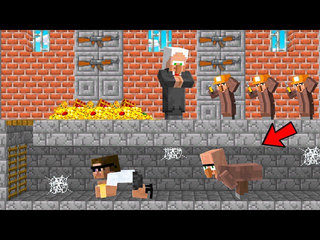 We Snuck into a Mysterious Gangster Base in Minecraft..