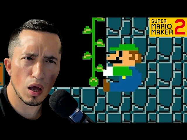 I had to use a GLITCH to beat this level!! | Expert NO CHECKPOINT Challenge!! (Super Mario Maker 2)