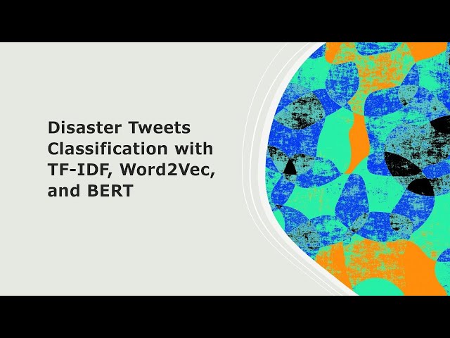 Disaster Tweets Classification with Deep Learning and BERT in Python