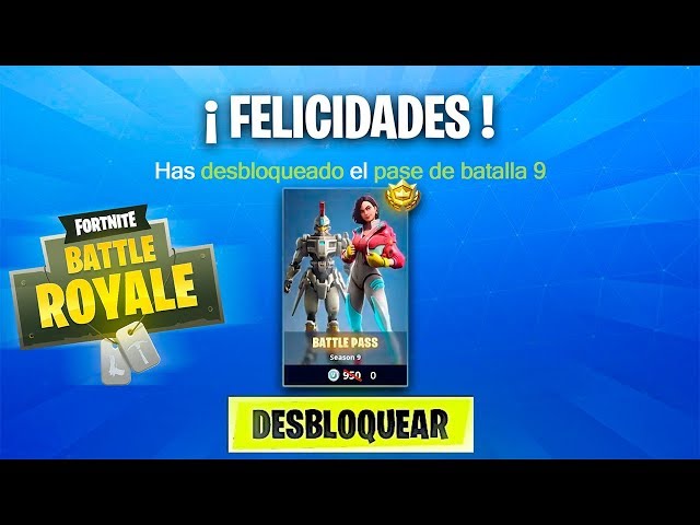 [RAPIDO] ENTRA Y CONSIGUE EL PASE DE BATALLA 9 TOTALMENTE GRATIS