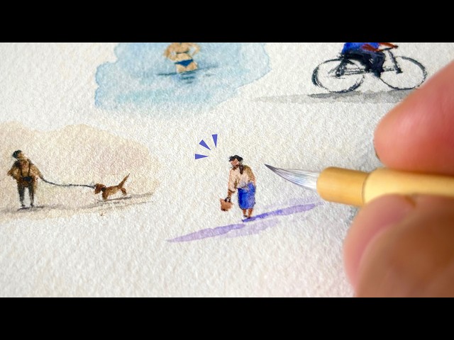 My Favorite Watercolor Tips to Paint Tiny People ✧ It’s Easier Than You Think!