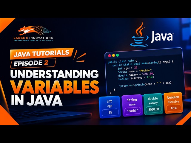 Java Tutorials Episode 2: Understanding Variables in Java