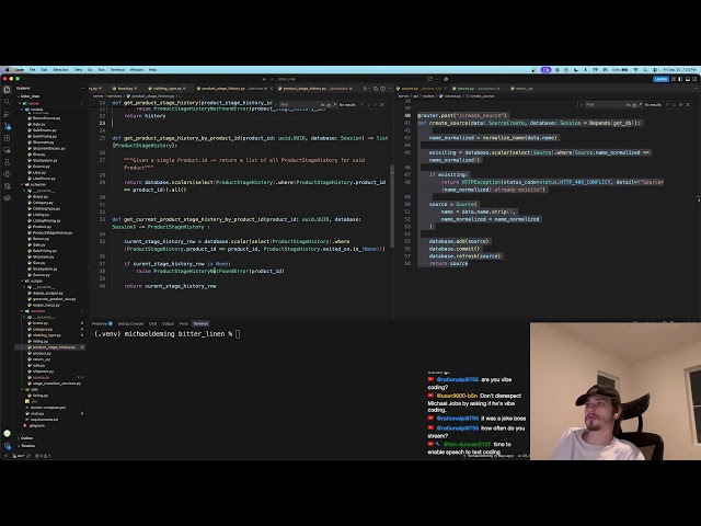 Backend Programming - Python + FastAPI, Pydantic, SQLAlchemy (PostgreSQL)  | 09-25-2026