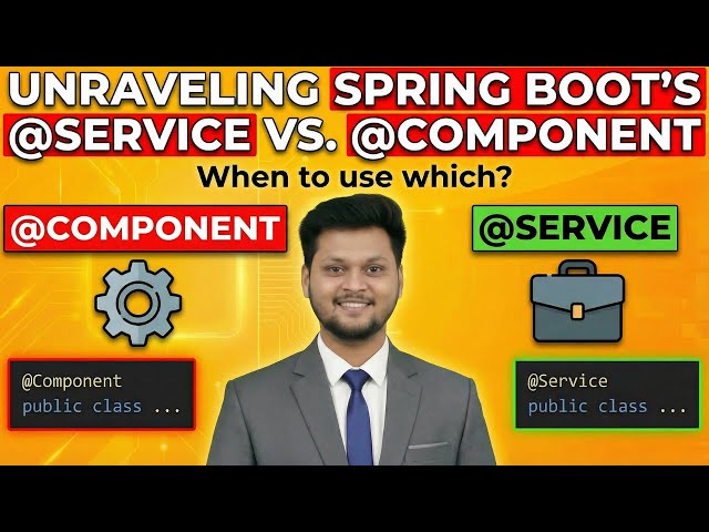 Unraveling Spring Boot's @Service vs. @Component: When to use which? ✅
