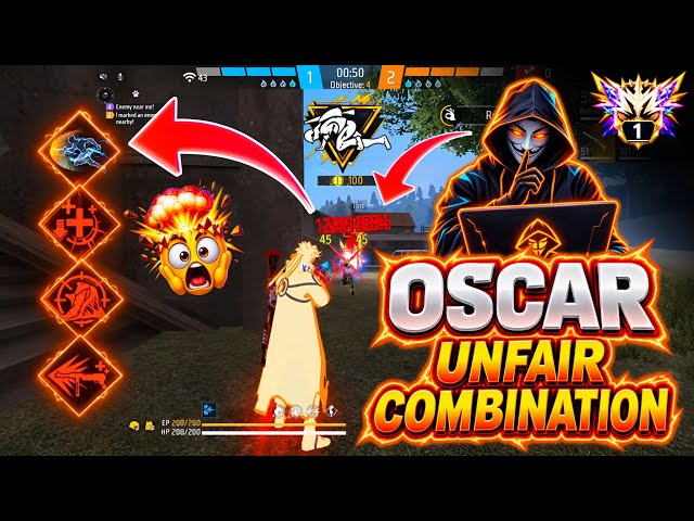 Cs Rank Best Character Skill || Oscar Best Character Combination 