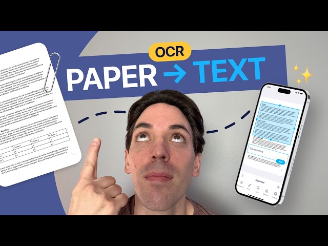 How to Use OCR on Your Phone: Turn Paper into Editable & Searchable Text