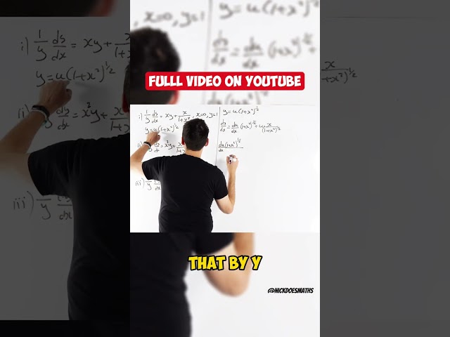 First Order Differential Equations | A Level Further Maths