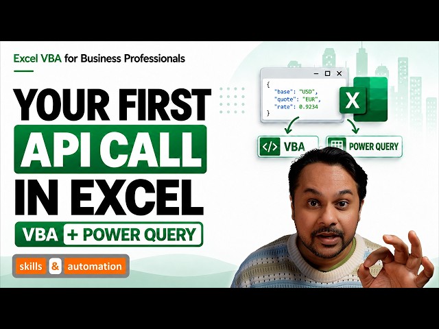 Your First API Call in Excel: VBA and Power Query