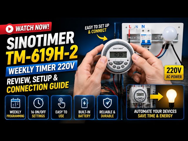 Sinotimer TM-619H-2 Weekly Timer 220V: Review, Setup & Connection Guide