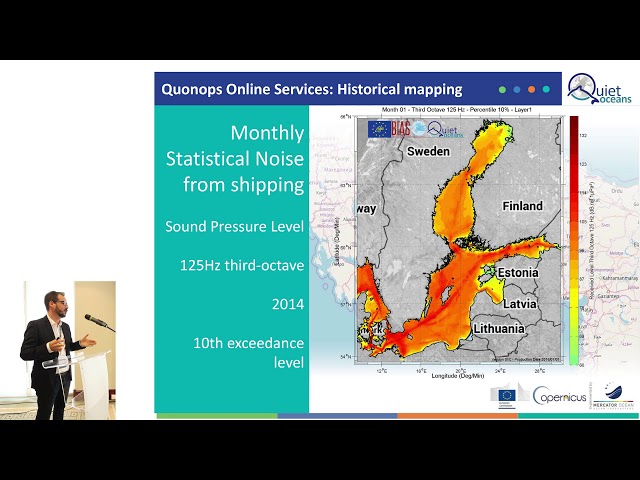 Use case: Ocean Noise Mapping Services to address the emerging international regulations