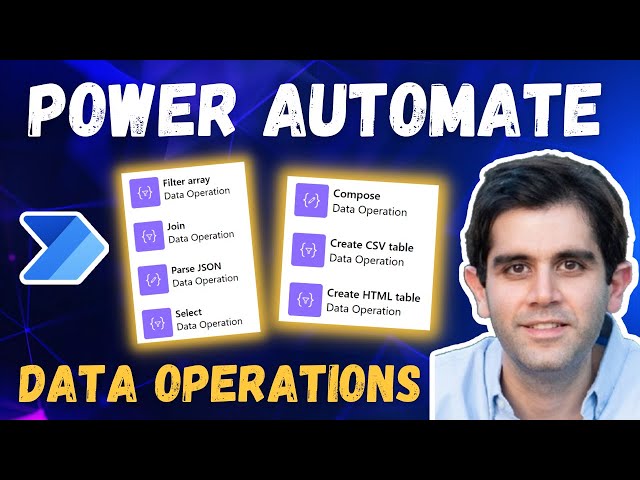 Power Automate Compose, Join, Select, Filter, Create tables, Parse JSON | Data Operations in flow