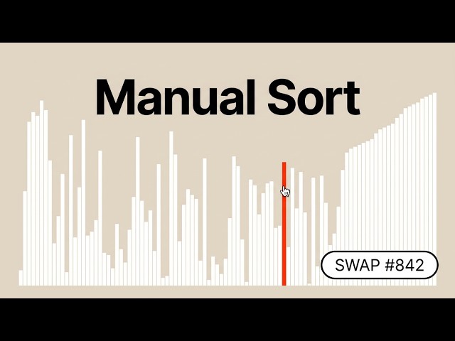 Manually sorting a 100 element array.