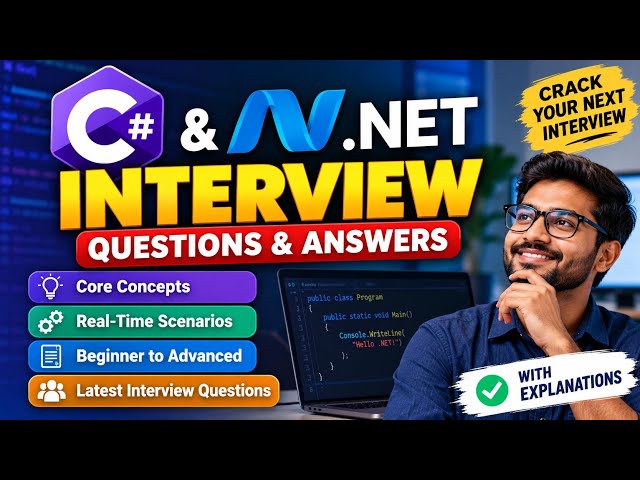 Top C# & .NET Interview Questions and Answers 2026 | Freshers & Experienced Developers | @JangiTech 