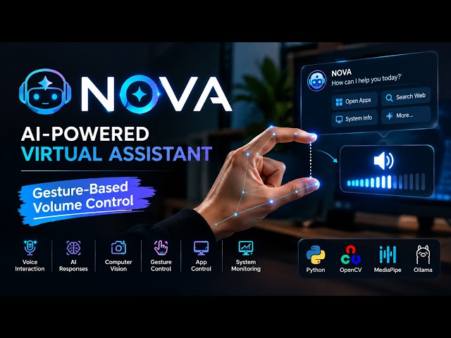 NOVA – AI-Powered Virtual Assistant | Python AI & Gesture Control