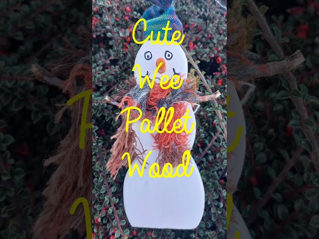 Just look at him! #wood #snow #snowman #christmas