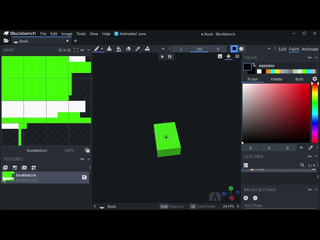How to make a simple book in blockbench! | Blockbench tutorial