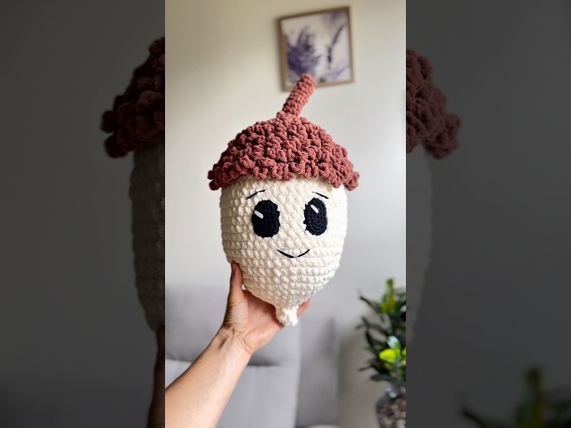Crochet Acorn Pillow 🍂 The Coziest Fall Crochet Pattern
