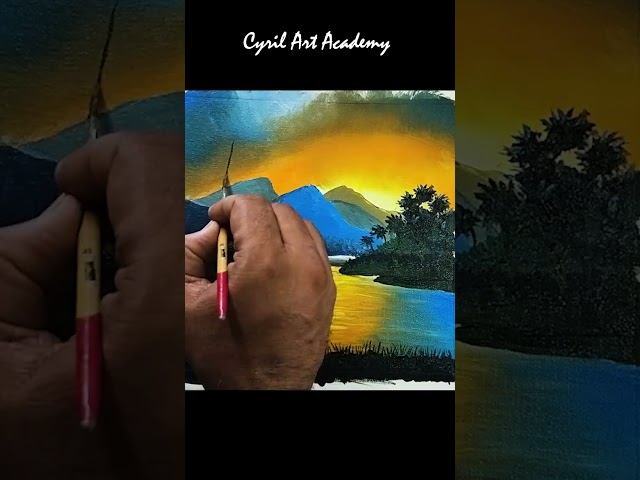 Acrylic painting idea for beginners | Nature Scenery Art | #painting #art #drawingtutorial