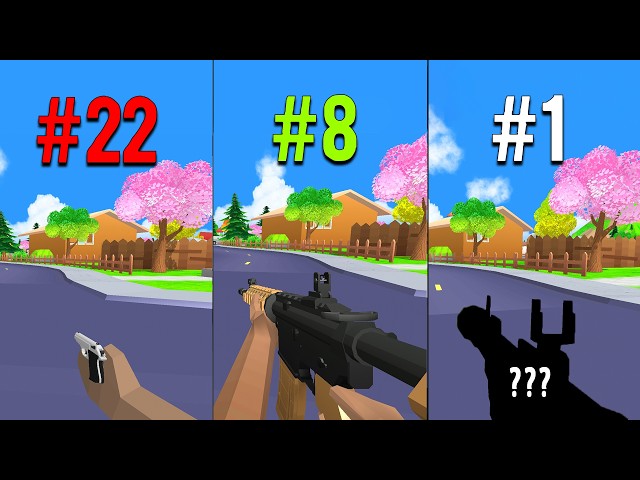 Dude Theft Wars Weakest to Strongest Weapon in this Game !!! 🤔🤔🤔