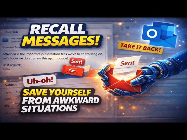 How To Take Back an Email You Sent In Outlook (Recall Message)