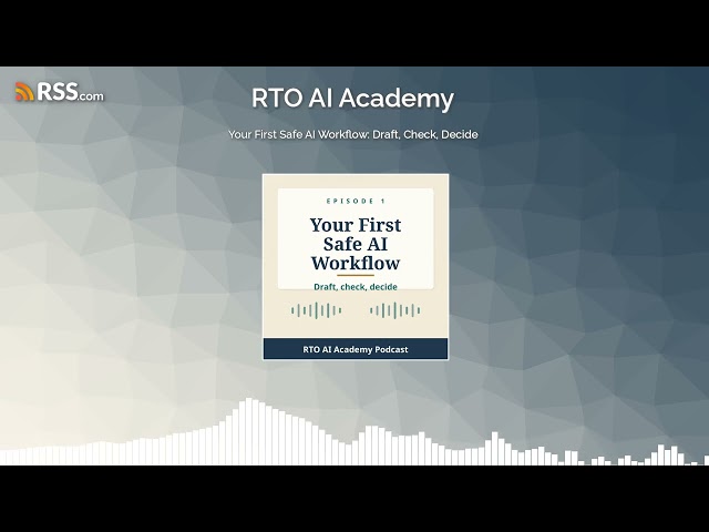 Your First Safe AI Workflow: Draft, Check, Decide