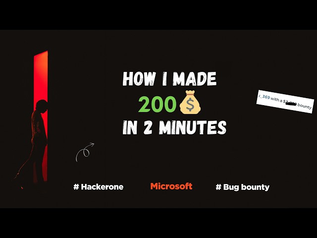 How I made 200$ in 2 Minutes on Hackerone - Microsoft Bug Bounty Program - POC