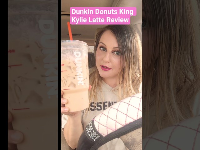 🍩☕DUNKIN DONUTS King Kylie and Icecream Cake Donut Review ✨  #dunkindonutS #dunkinrun #dunkincoffee