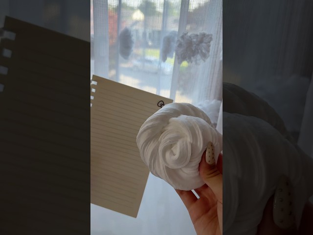 NOTEBOOK PAPER SLIME!? 📝🤭🫧 #viral #slime #noglue #paperslime #shorts