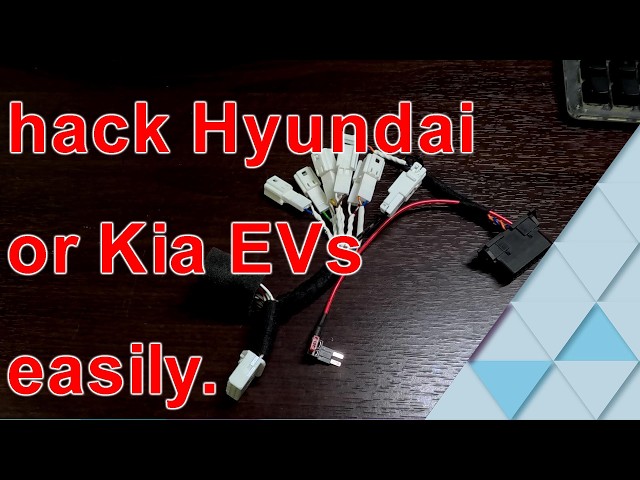 this harness allows you to tap in and hack CAN buses on Hyundai and Kia EVs