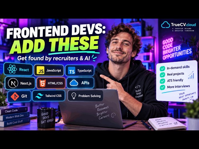Frontend Developer Resume Keywords for Recruiters & AI Search