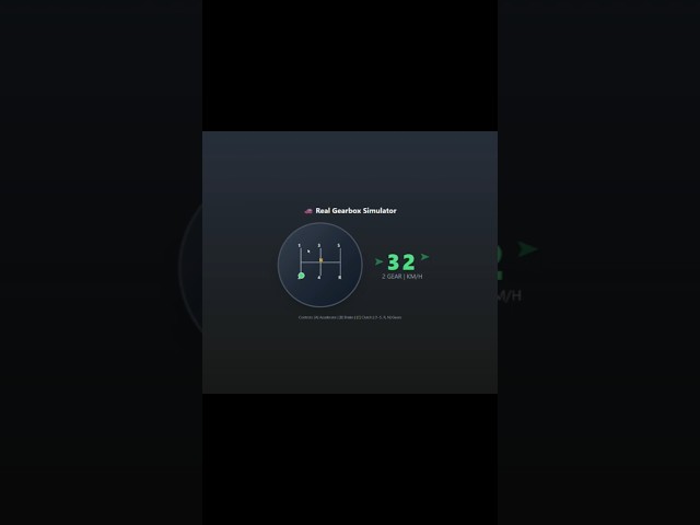 created a gearbox simulator using react #react #learnreact #js #tutorial #reactjs #tailwindcss