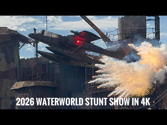 Waterworld Stunt Show at Universal Hollywood- Full Show in 4K from the wet zone!