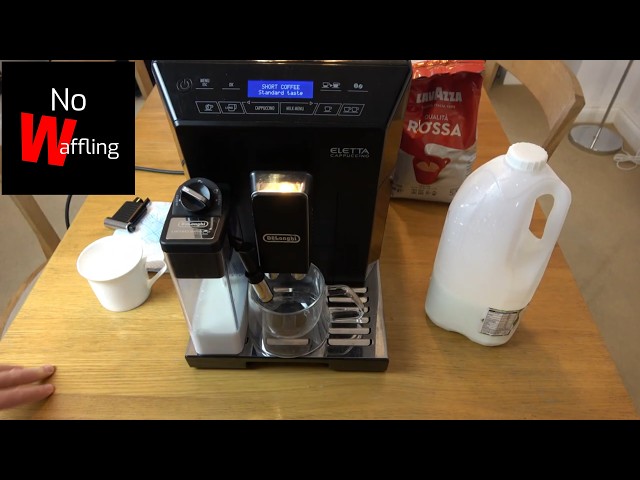 How to MAKE A CAPPUCCINO on Delonghi Eletta Coffee Machine | Beginners guide