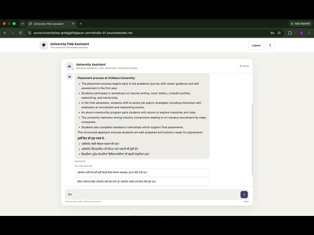 University FAQ MultiAgent