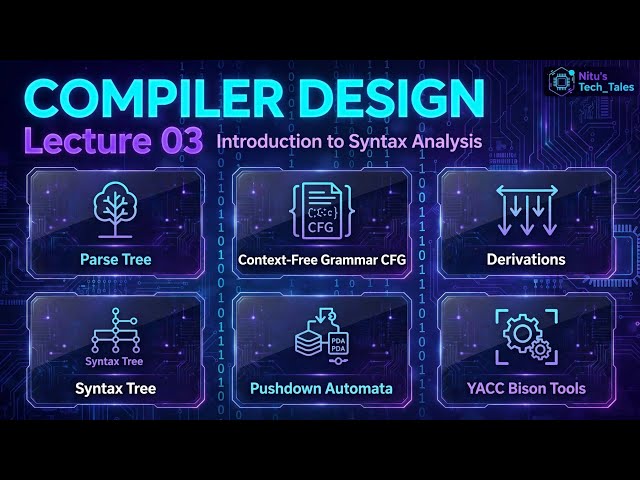 Lecture:03 || Syntax Analysis || Compiler Design || Bangla Tutorial 